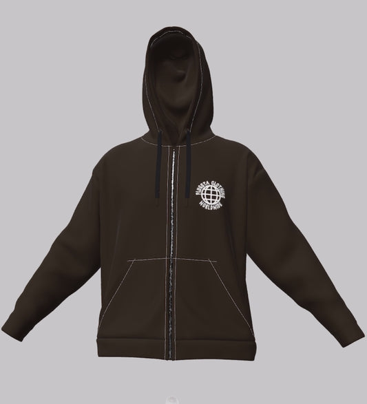 Brown worldwide hoodie